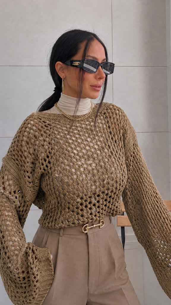 کراپ شراگ بافت زنانه Knitted Shrug نرم و حالت پذیر